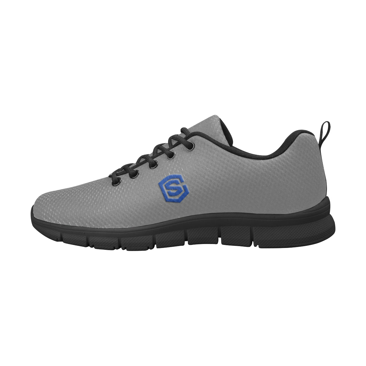 blue logo Men's Breathable Running Shoes (Model 055)