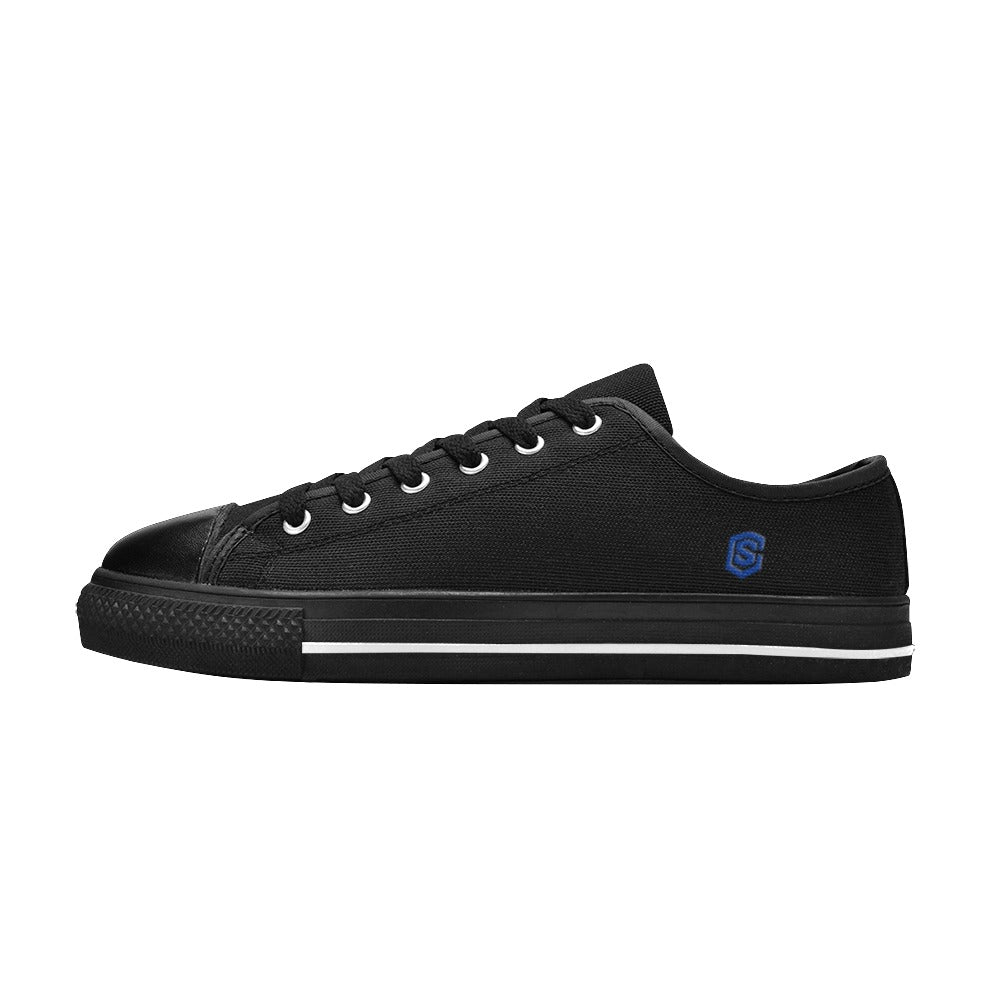 Blue logo Men's Classic Canvas Shoes (Model 018)
