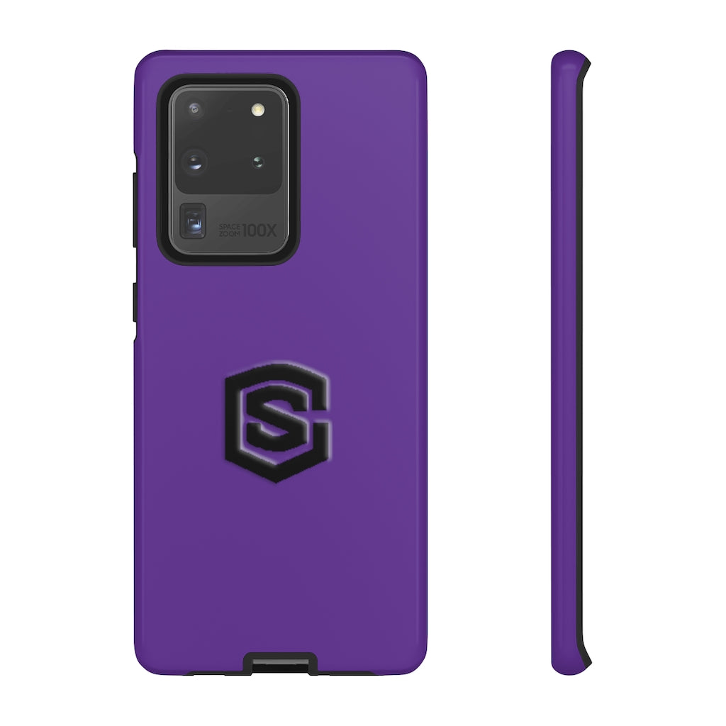 Purple Tough Cases Black Logo