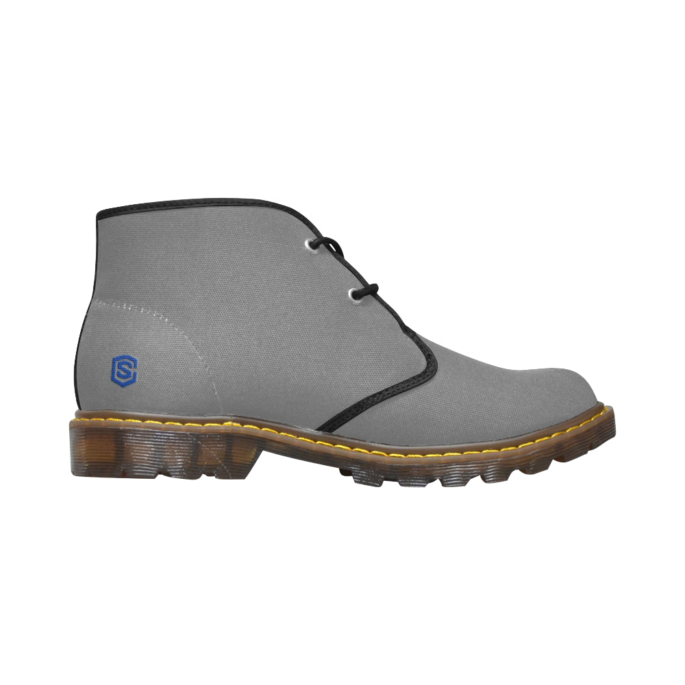 blue Men's Canvas Chukka Boots (Model 2402-1)