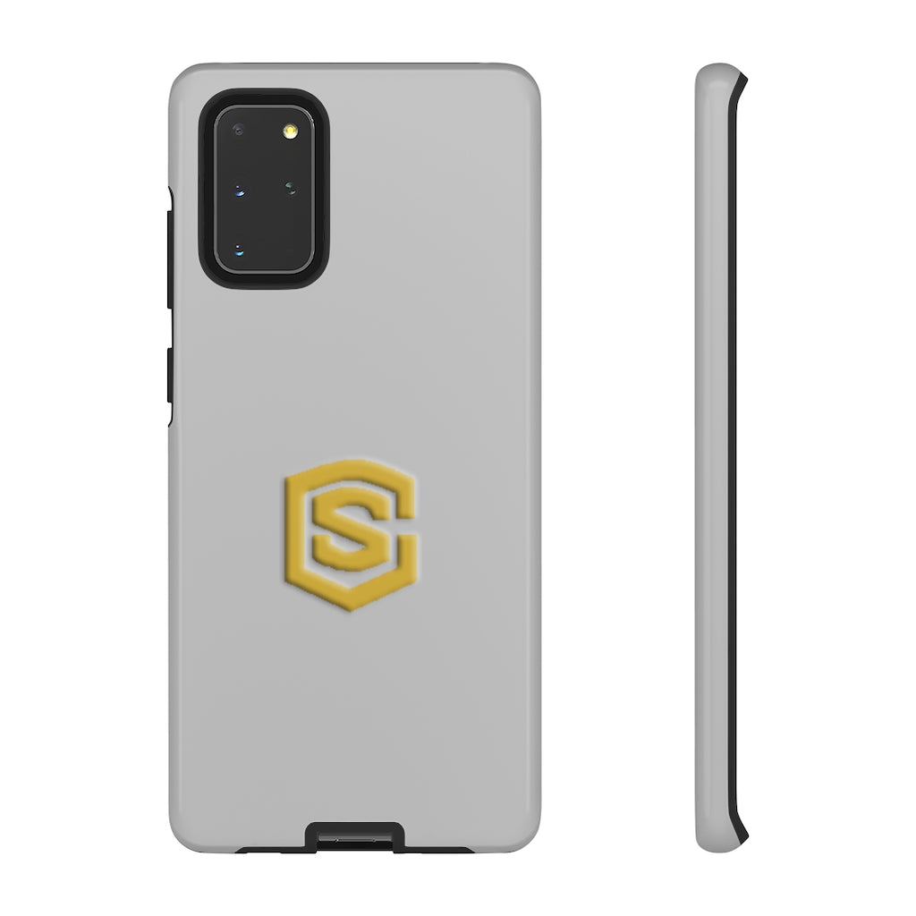 Silver Tough Cases Gold Logo