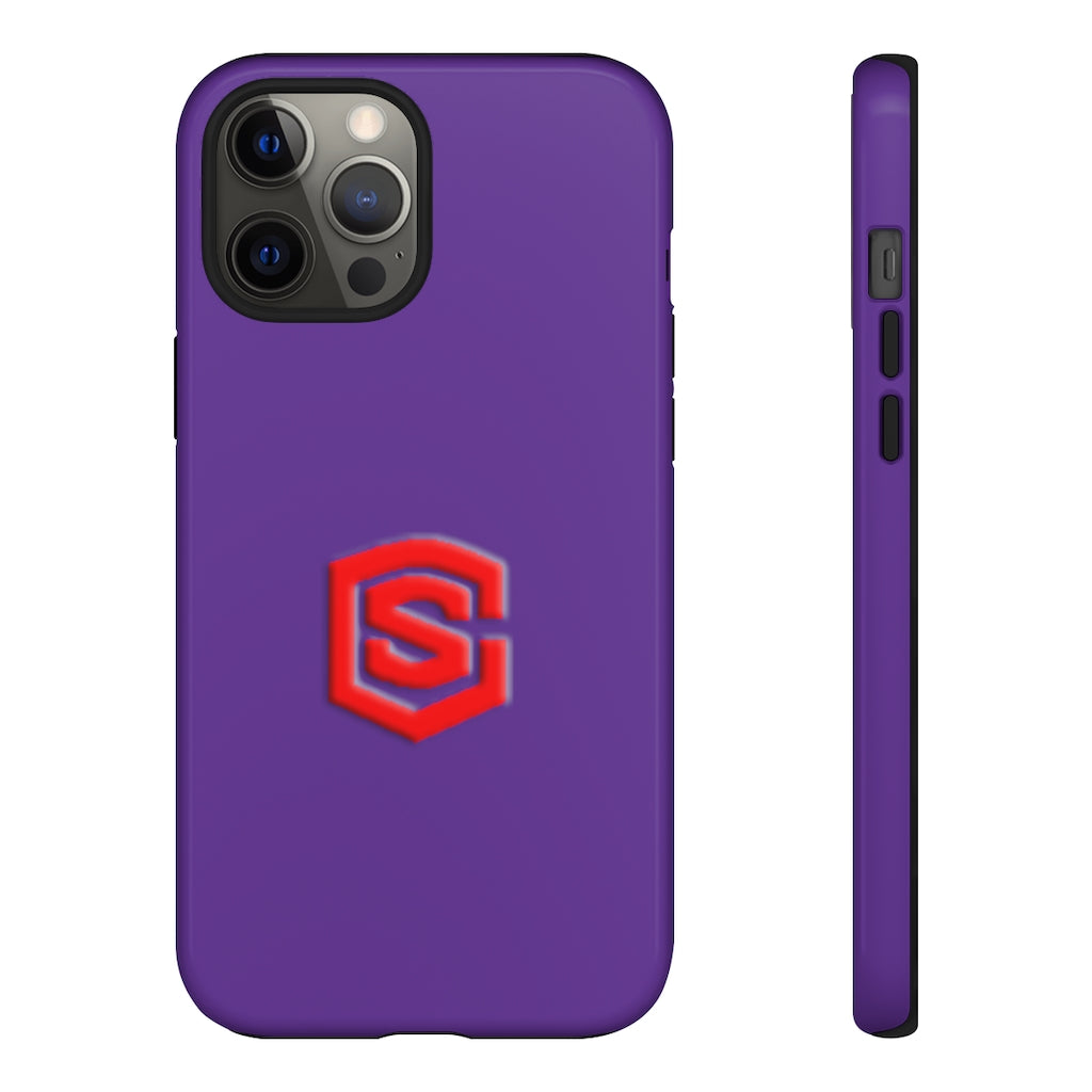 Purple Tough Cases Red Logo