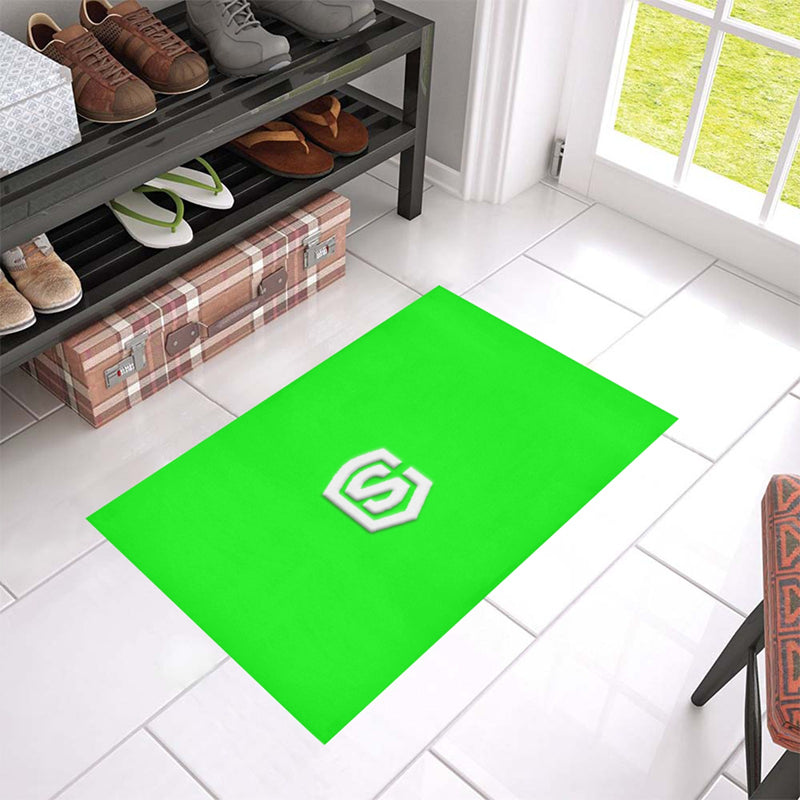 Green Doormat 24" x 16" (Sponge Material) with White Logo Doormat 24" x 16" (Sponge Material)