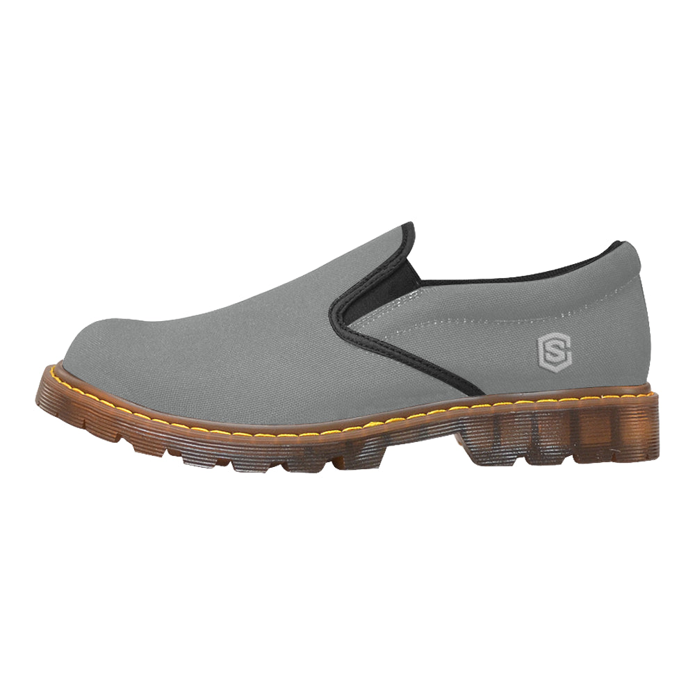 silver logo Martin Men's Slip-On Loafer (Model 12031)