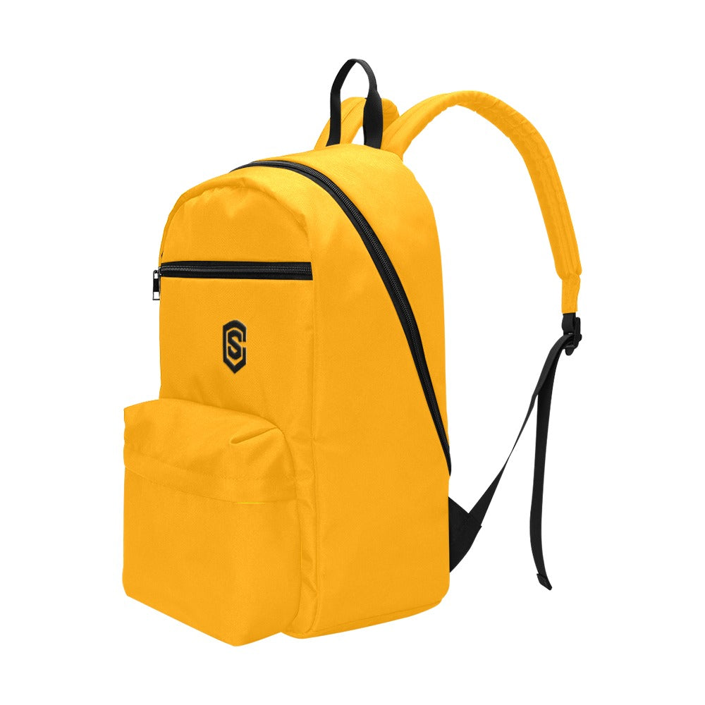 Orange Travel Backpack With Black Logo Travel Backpack(Large Capacity)(Model 1691)