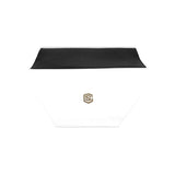 WHITE CLUTCH BAG brown logo Clutch Bag (Model 1630)