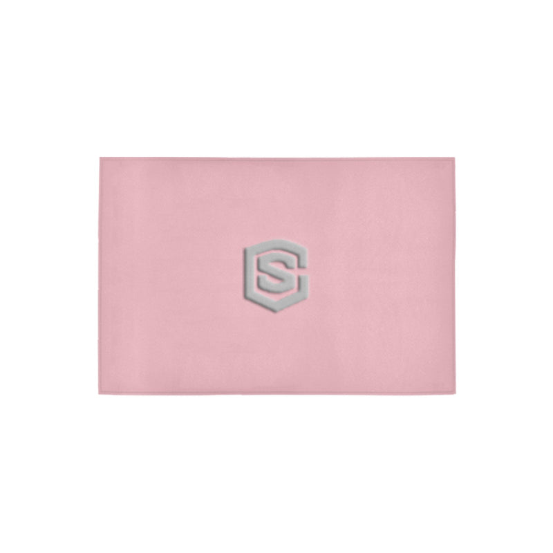 Pink Doormat 24" x 16" (Sponge Material) with Silver Logo Doormat 24" x 16" (Sponge Material)