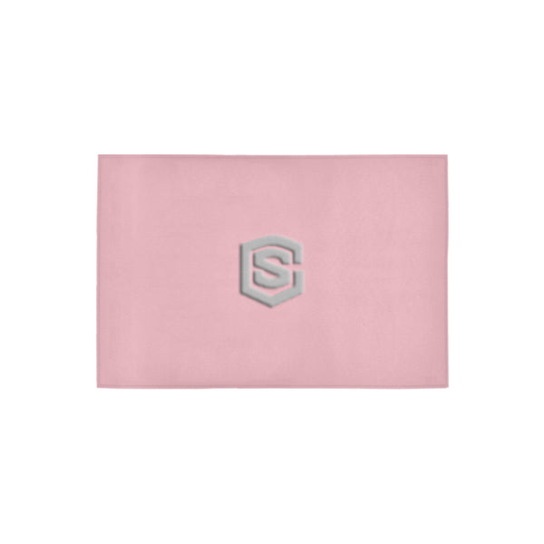 Pink Doormat 24" x 16" (Sponge Material) with Silver Logo Doormat 24" x 16" (Sponge Material)