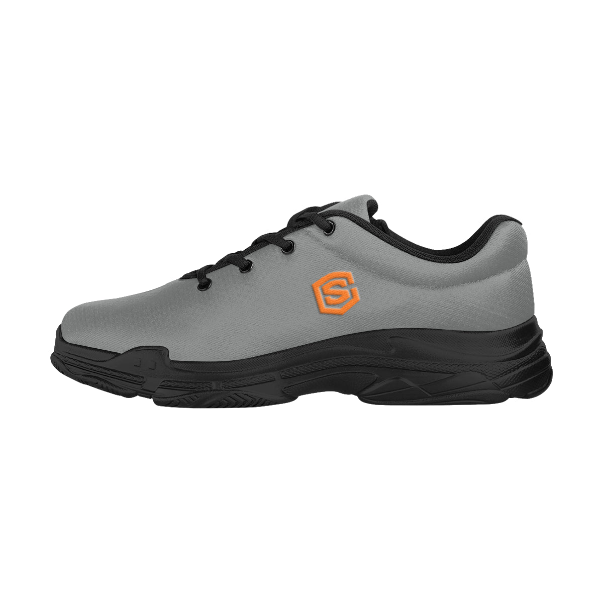 orange logo Lyra Men's Running Shoes (Model 058)
