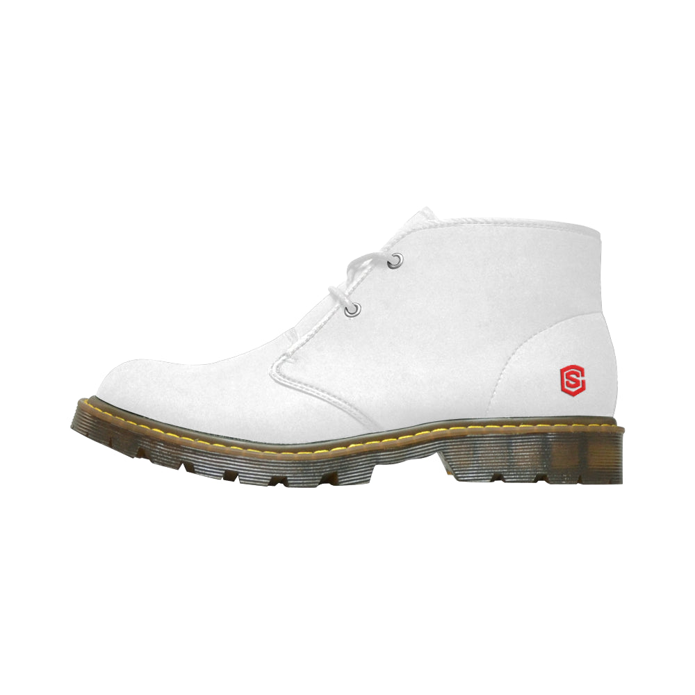 Red Logo Men's Nubuck Chukka Boots (Model 2402)