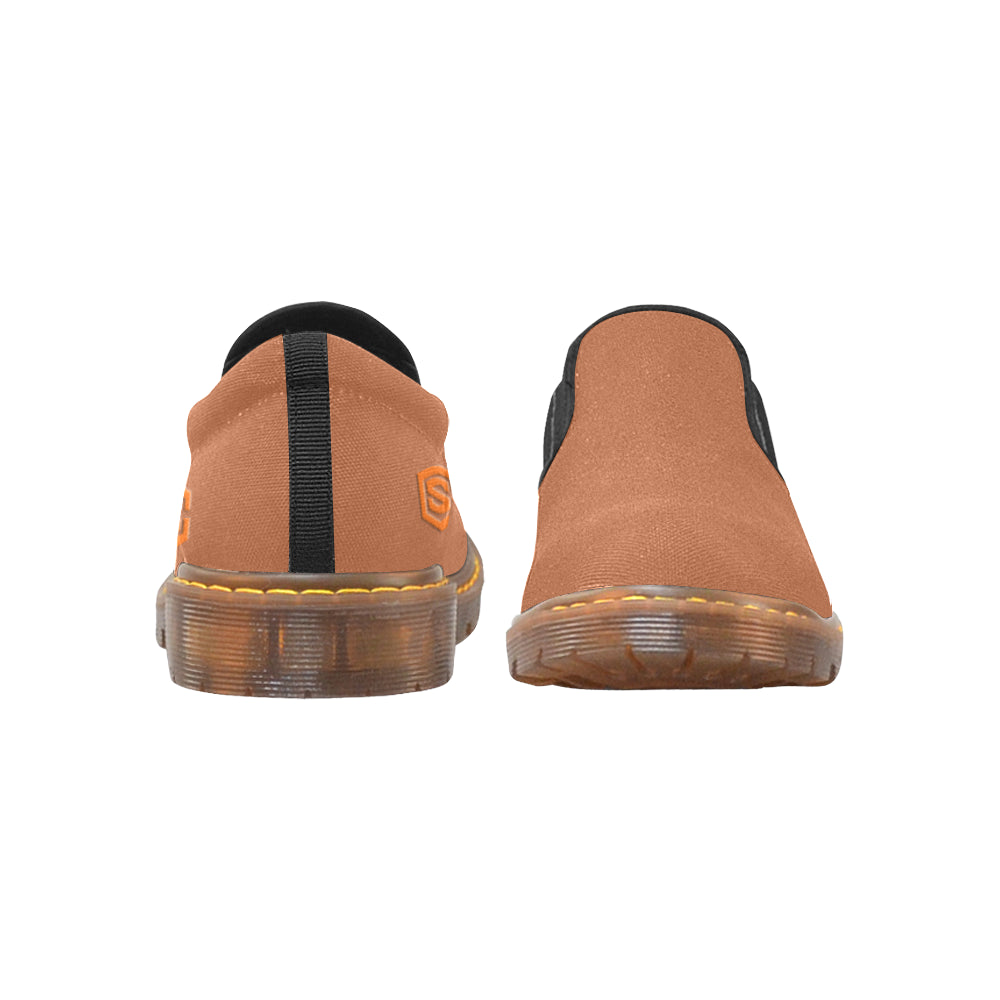 orange logo Martin Men's Slip-On Loafer (Model 12031)