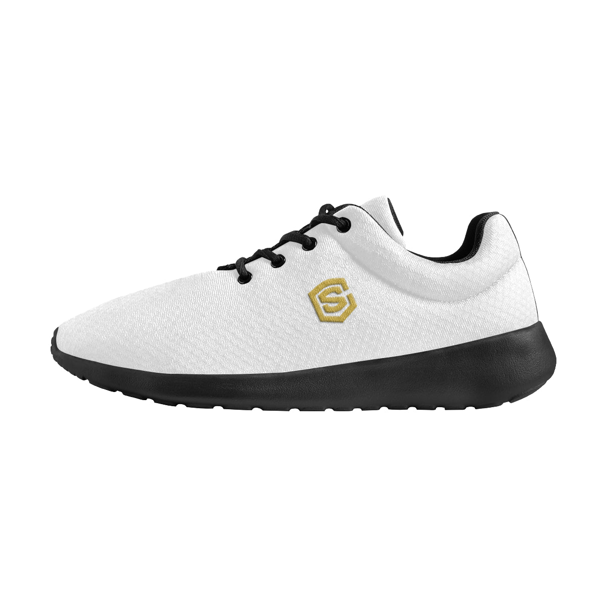 gold logo Men's Athletic Shoes (Model 0200)