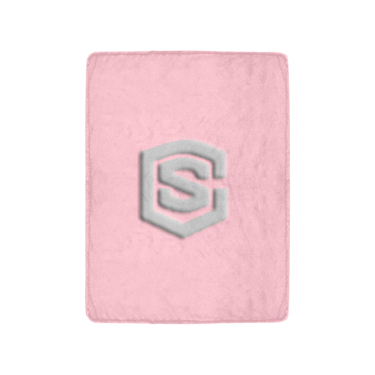 Pink Ultra-Soft Micro Fleece Blanket with Silver Logo Ultra-Soft Micro Fleece Blanket 30"x40"