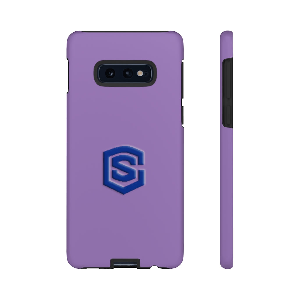 Purple Tough Cases Blue Logo