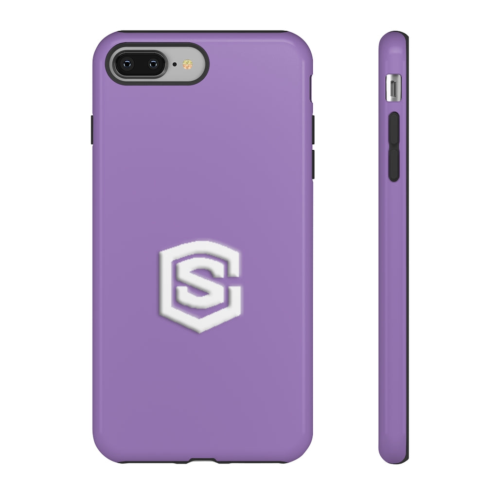 Purple Tough Cases White Logo