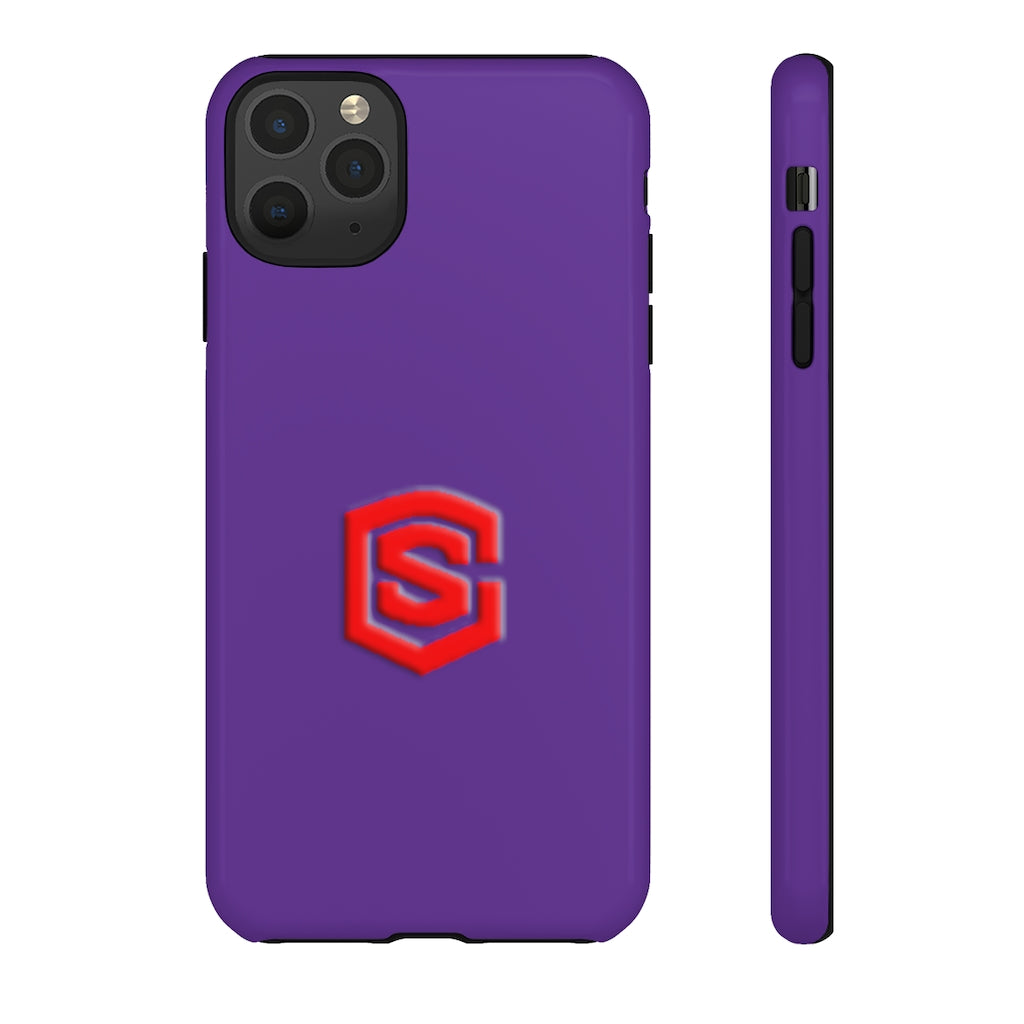 Purple Tough Cases Red Logo