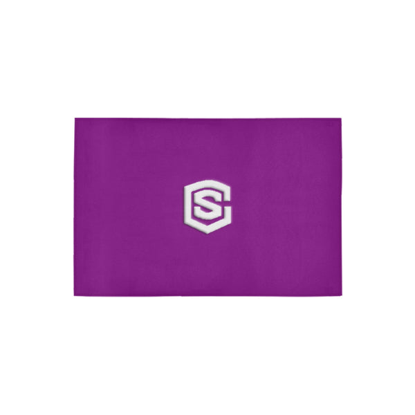 Purple Doormat 24" x 16" (Sponge Material) with White Logo Doormat 24" x 16" (Sponge Material)