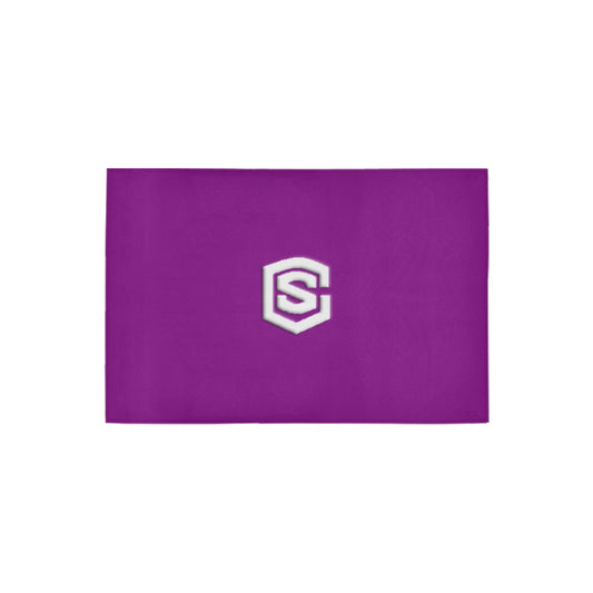Purple Doormat 24" x 16" (Sponge Material) with White Logo Doormat 24" x 16" (Sponge Material)
