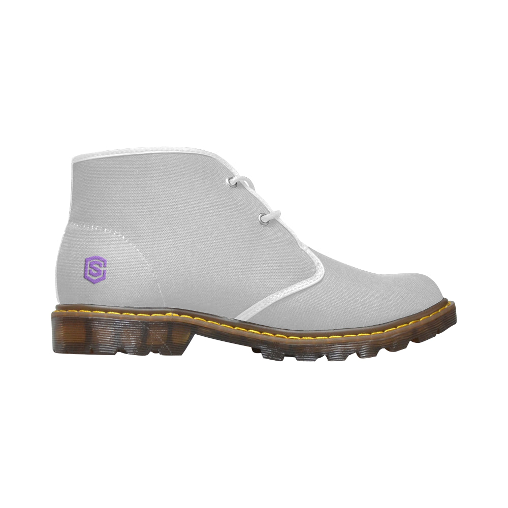 purple Men's Canvas Chukka Boots (Model 2402-1)