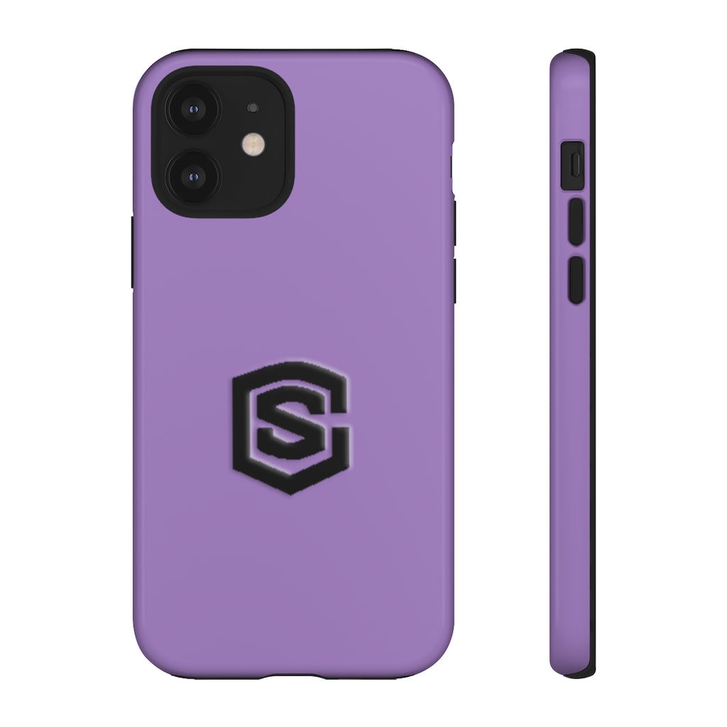 Purple Tough Cases Black Logo