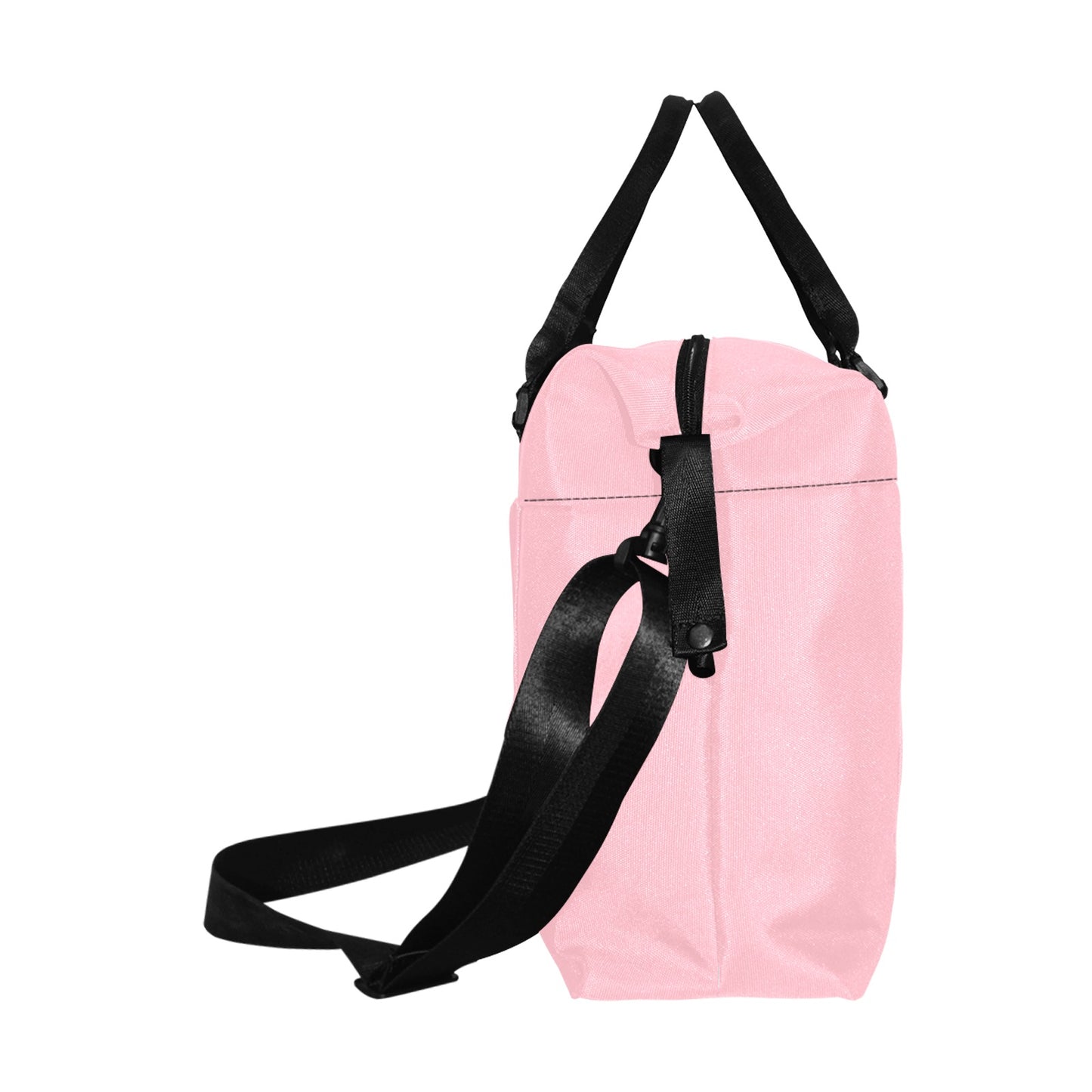 Pink Large Capacity Duffle Bag With Silver Logo Large Capacity Duffle Bag(Model1715)