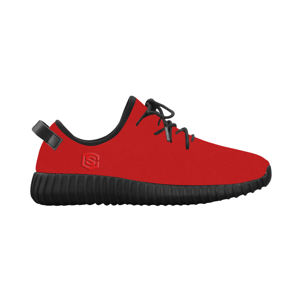 red logo Grus Men's Breathable Woven Running Shoes (Model 022)