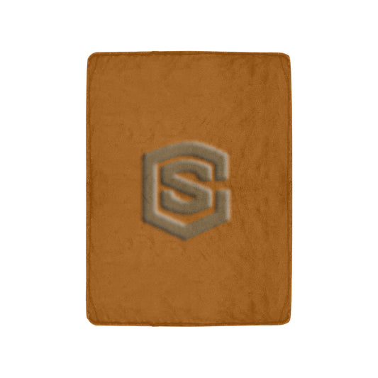 Brown Ultra-Soft Micro Fleece Blanket with Brown Logo Ultra-Soft Micro Fleece Blanket 30"x40"