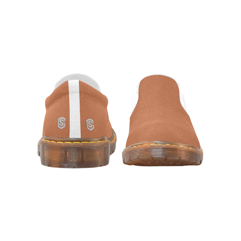 silver logo Martin Women's Slip-On Loafer (Model 12031)