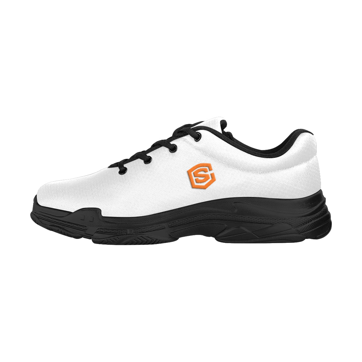orange logo Lyra Men's Running Shoes (Model 058)