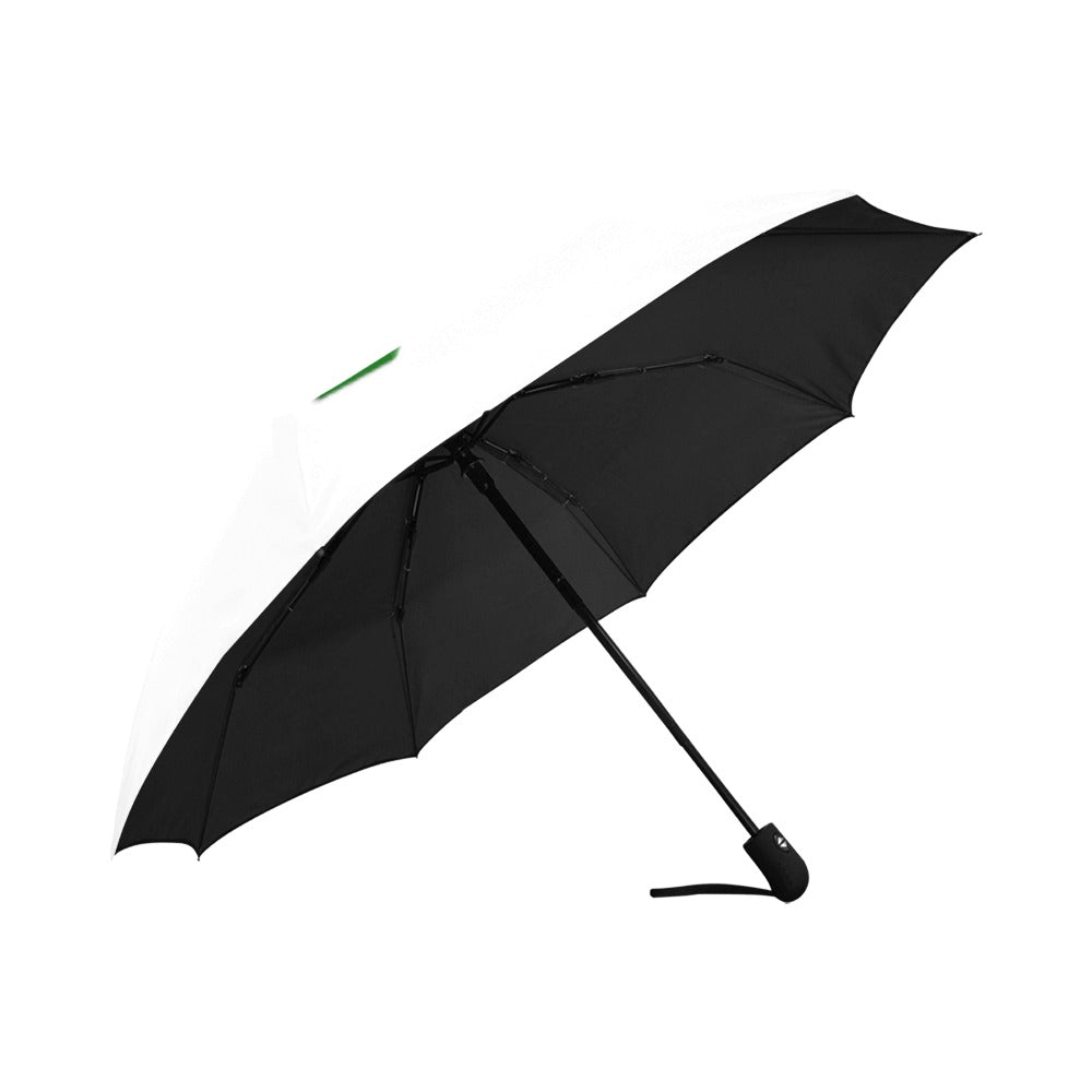 White Anti-UV Automatic Umbrella With Green Logo Anti-UV Automatic Umbrella(Outside Printing)(Model U09)