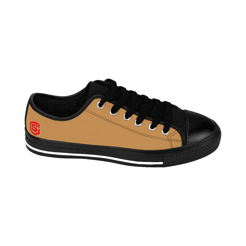 brown Women's Sneakers Red logo