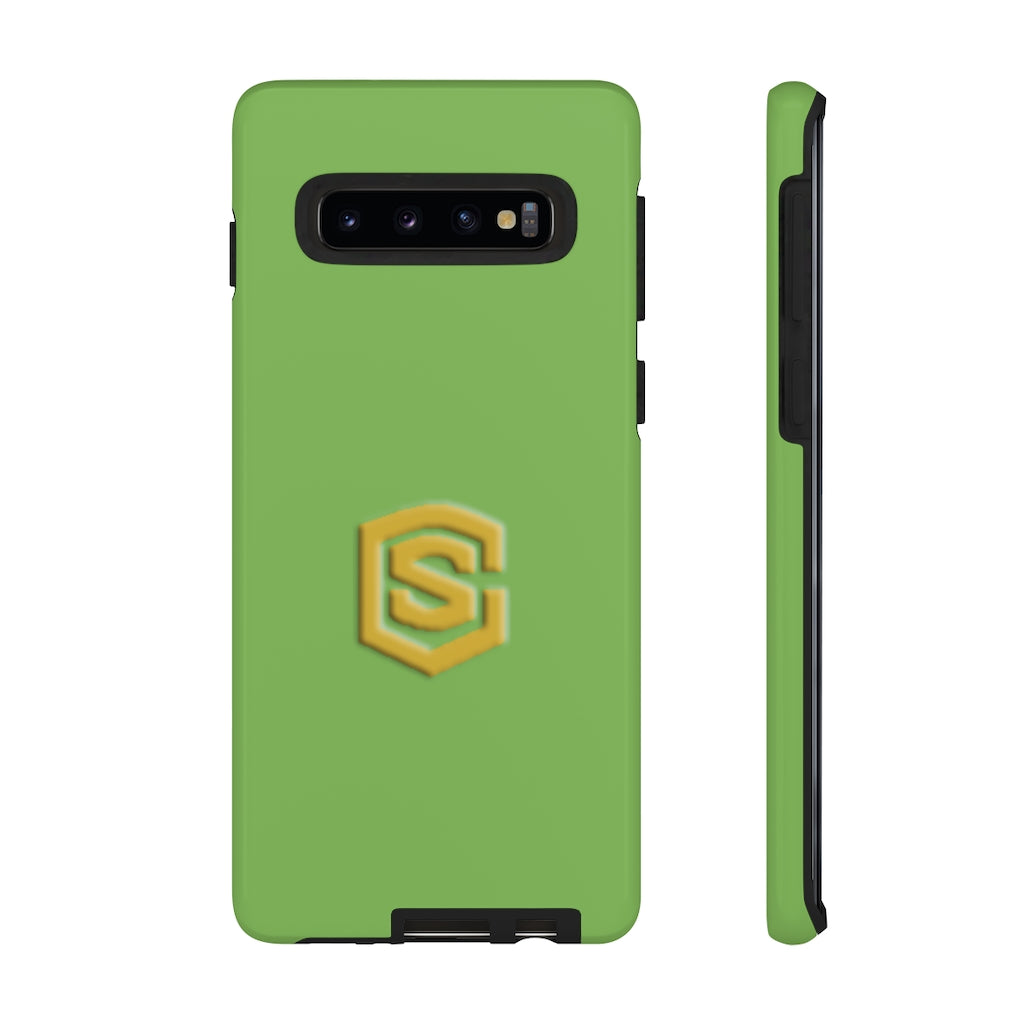 Light Green Tough Cases Gold Logo