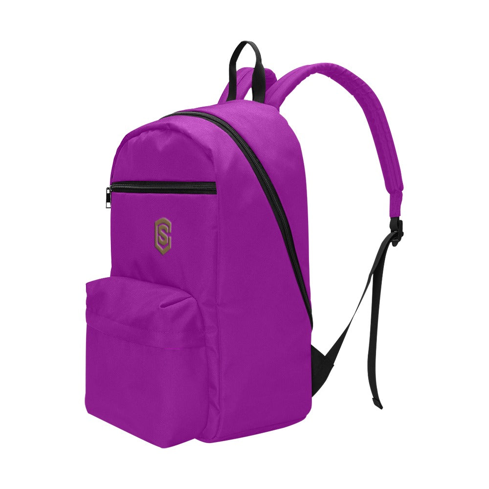 Purple Travel Backpack With Brown Logo Travel Backpack(Large Capacity)(Model 1691)