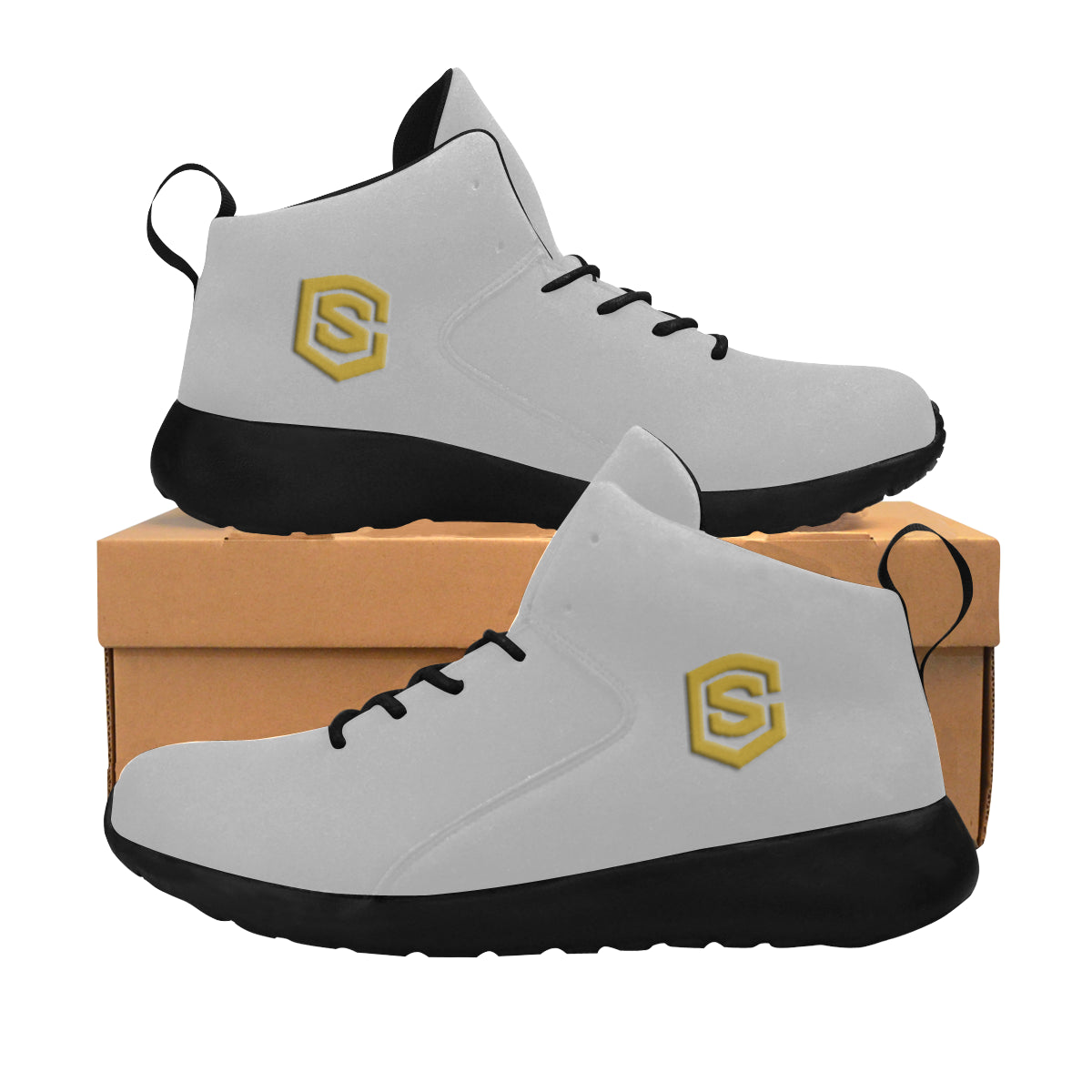 gold logo Men's Chukka Training Shoes (Model 57502)