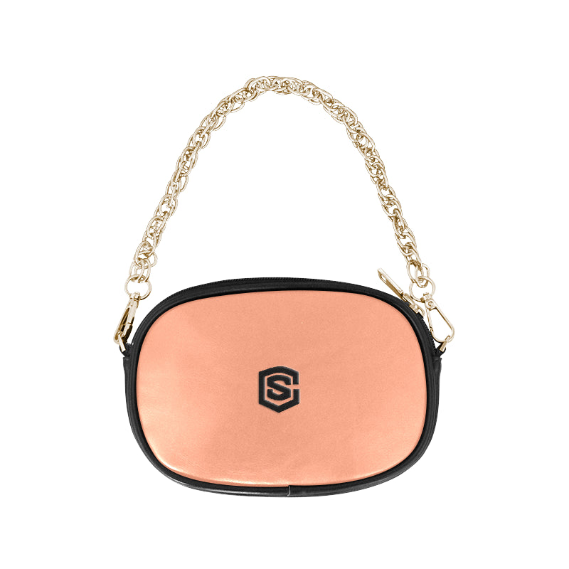 GREEN CHAIN PURSE black logo Chain Purse (Model 1626)