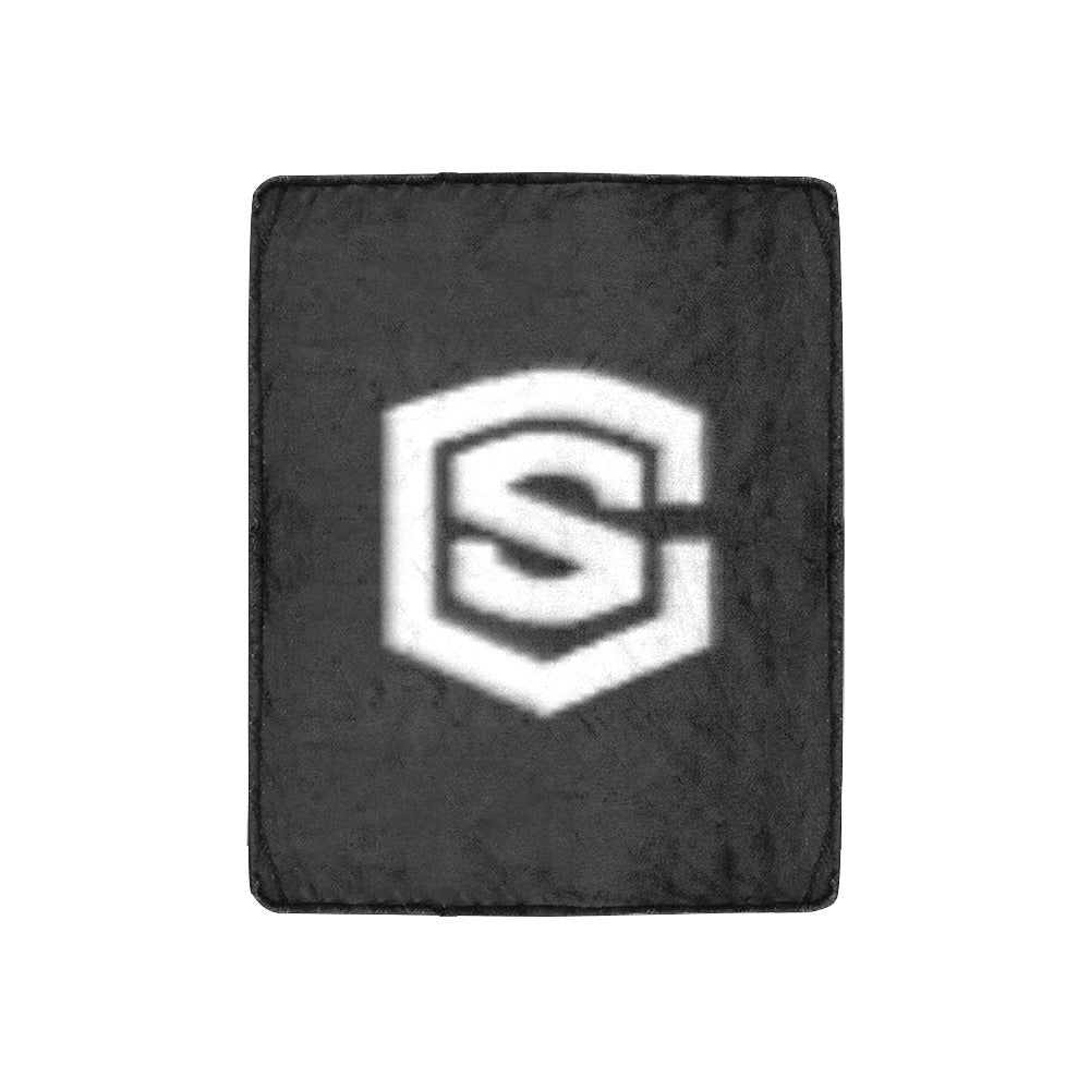 Black Ultra-Soft Micro Fleece Blanket White Logo Ultra-Soft Micro Fleece Blanket 30"x40"