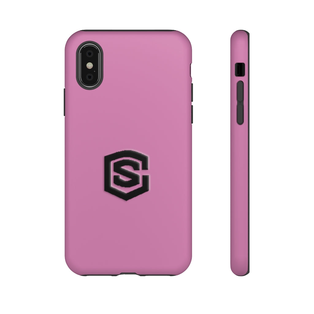 Pink Tough Cases Black Logo