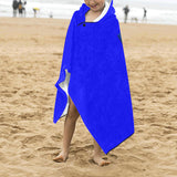 BlueKids' Hooded Bath Towels with Blue Logo Kids' Hooded Bath Towels