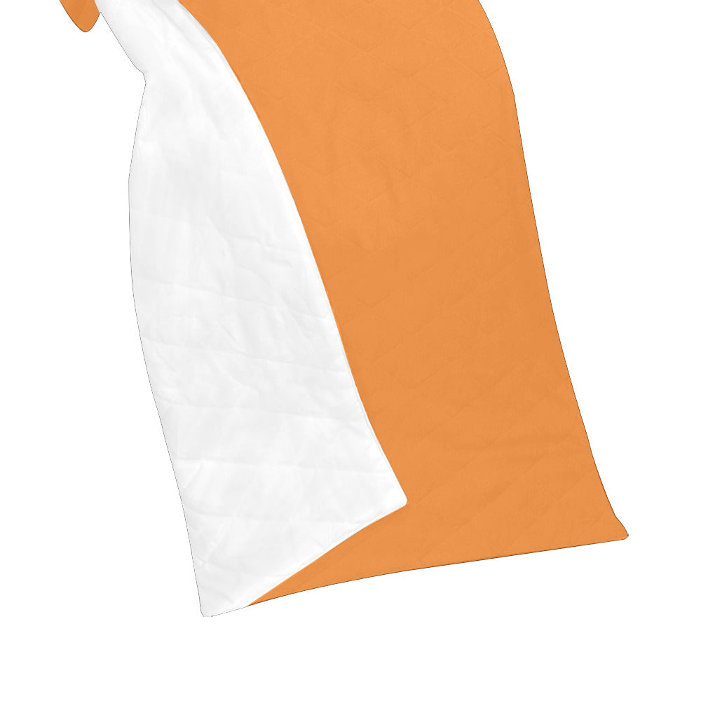 Orange Custom Quilt Red Logo Custom Quilt 50" x 60"