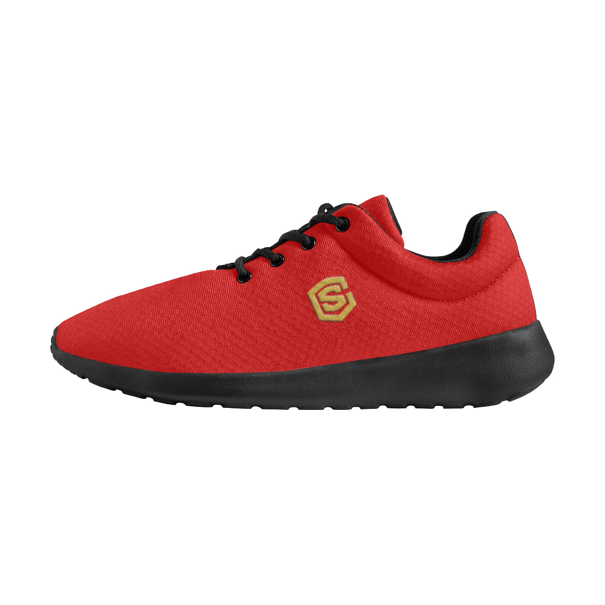 gold logo Men's Athletic Shoes (Model 0200)