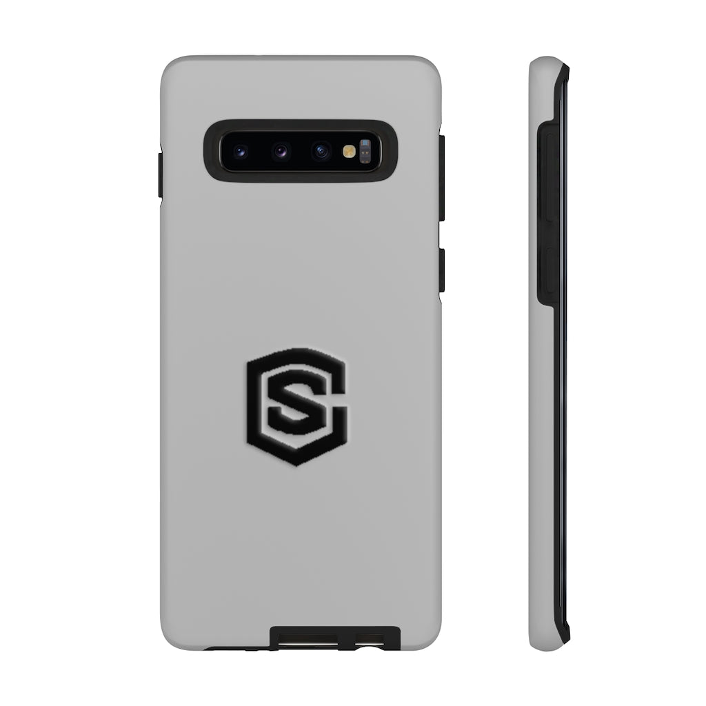 Silver Tough Cases Black Logo
