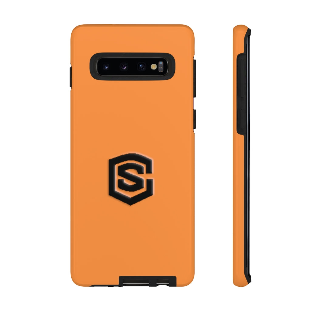 Orange Tough Cases Black Logo