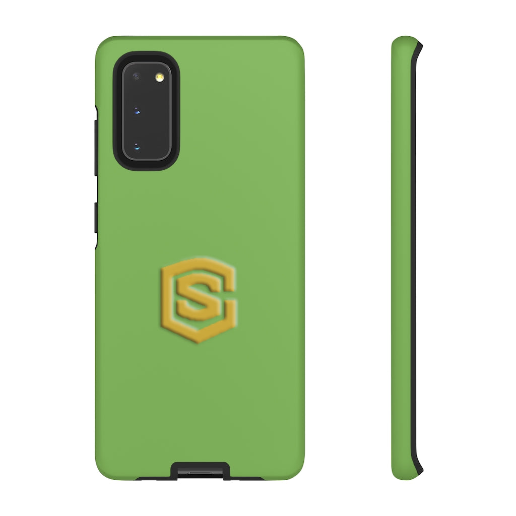 Light Green Tough Cases Gold Logo