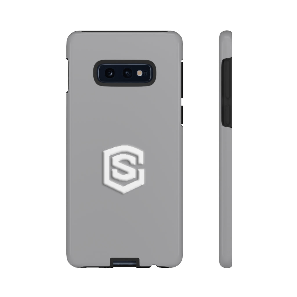 Silver Tough Cases White Logo