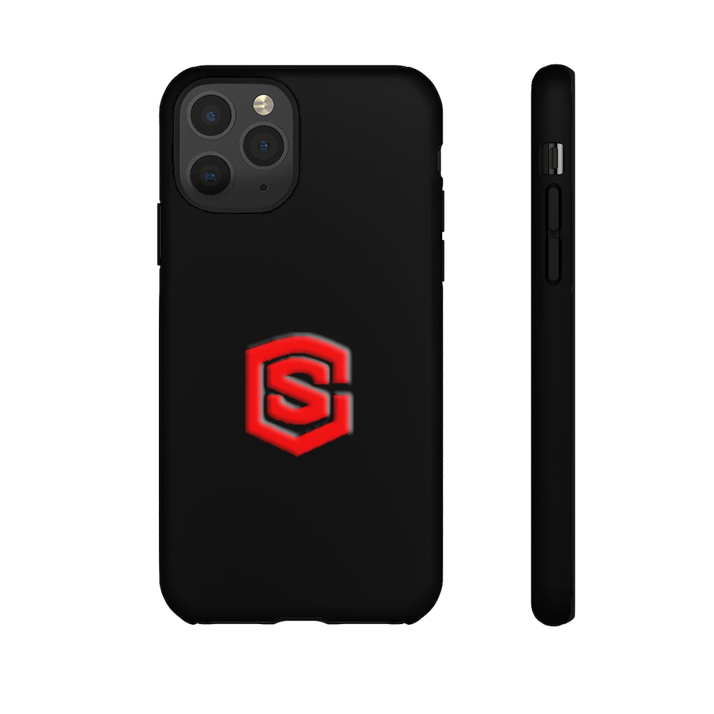 Black Tough Cases Red Logo