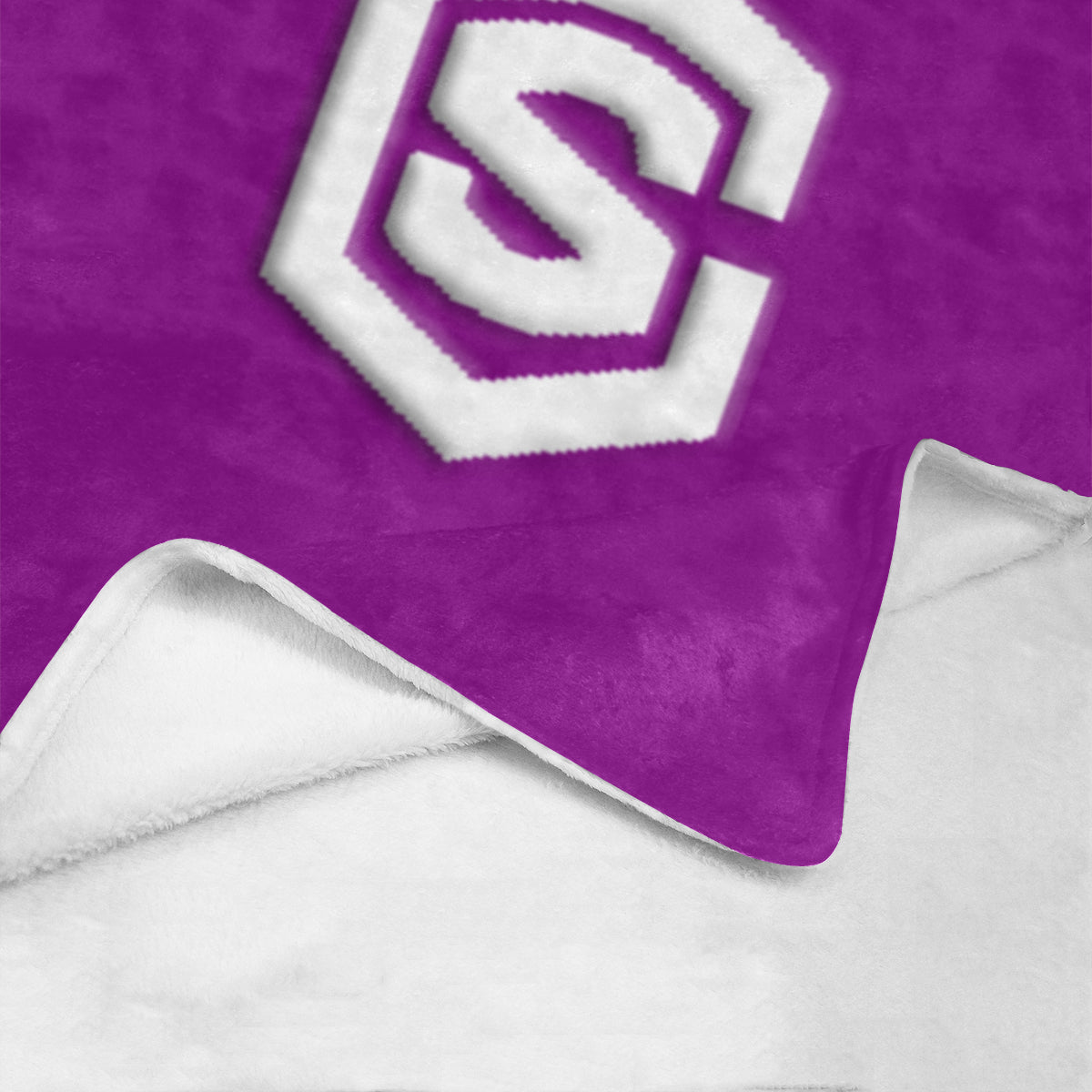 Purple Ultra-Soft Micro Fleece Blanket with White Logo Ultra-Soft Micro Fleece Blanket 30"x40"