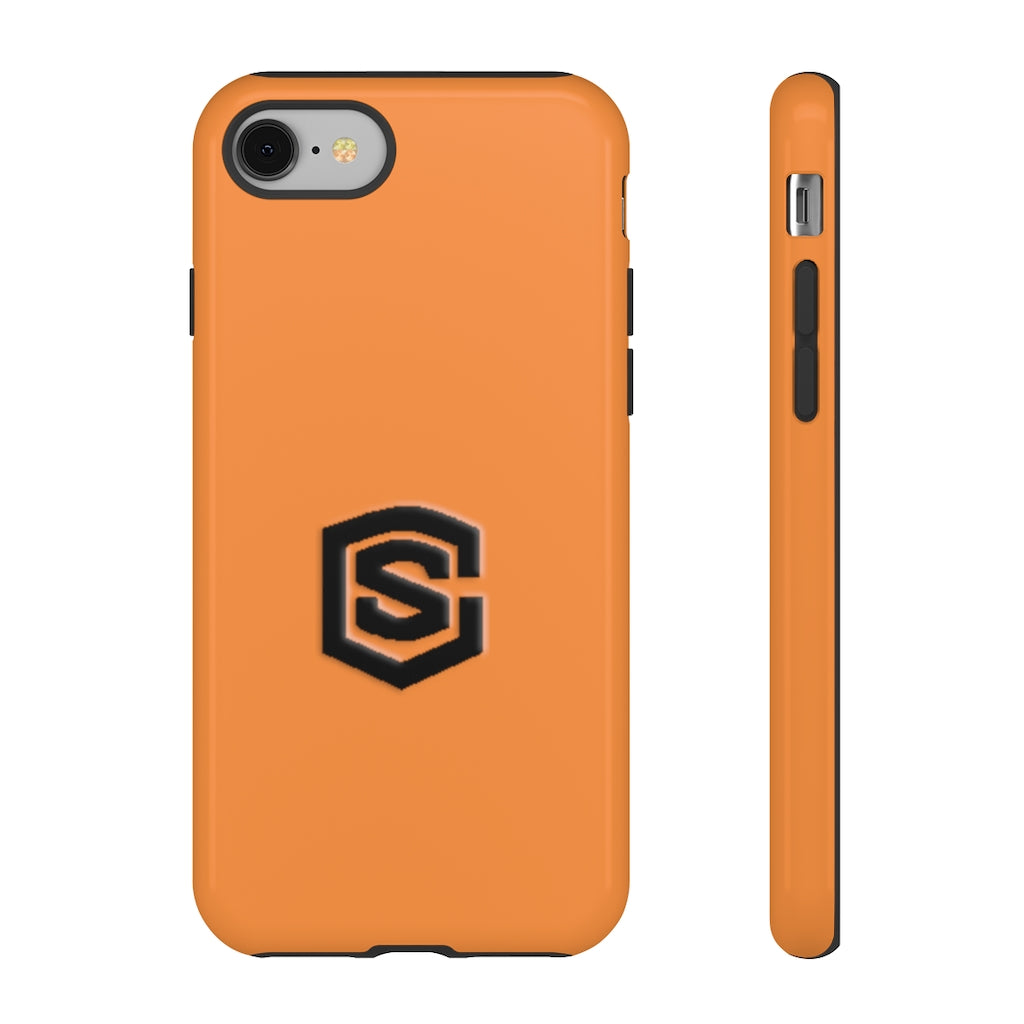 Orange Tough Cases Black Logo