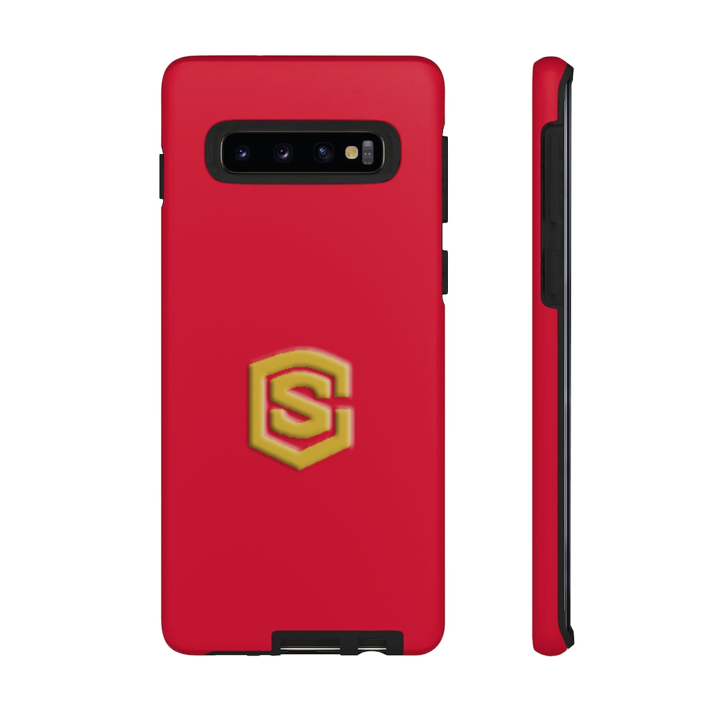 Red Tough Cases Gold Logo