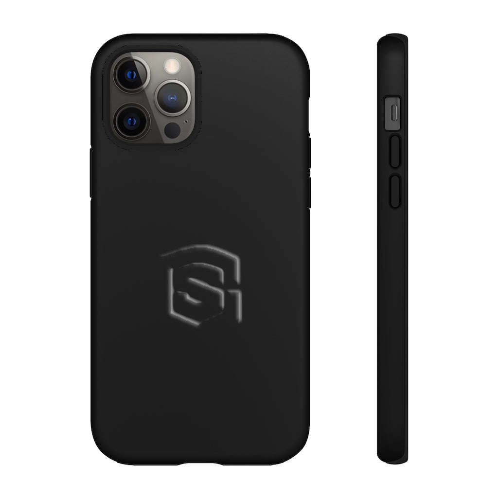 Black Tough Cases Black Logo