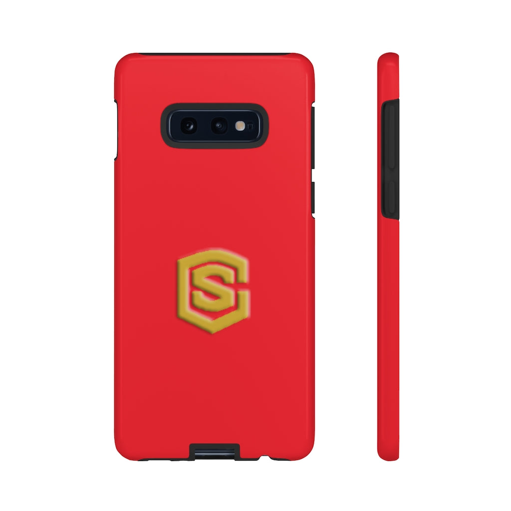 Red Tough Cases Gold Logo